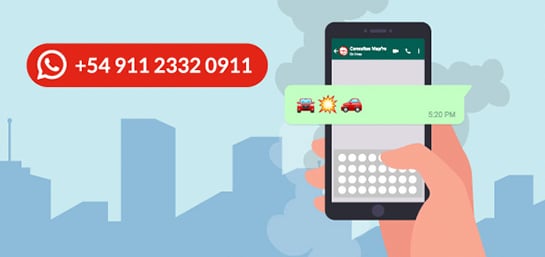 Whatsapp para solicitar asistencia a tu vehículo